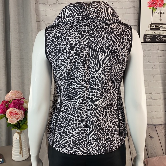 NWOT: LAURA ASHLEY Black/White Vest Size: Large - Picture 4 of 17